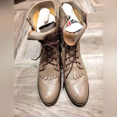 Justin Roper Style Boots Vintage 6.5 New Justin Roper Boots, Roper Boots, Boots Vintage, Justin Boots, Style Boots, Taupe Color, Boots Shoes, Shoe Boots, Size 6