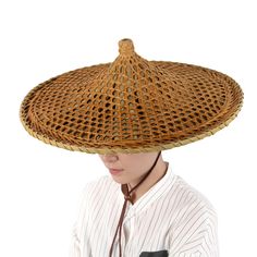 PRICES MAY VARY. Size:Dia 19.5 inches,High 6 inches,Men's and women's hats for adults, teenagers and older children. This hat serves as an amazing sun hat and a great Asian costume accessory. Made from 100% bamboo straw, one size fits most people. The straw hat bamboo lining head ring is stronger,wearing more comfortable,It features an adjustable, pull rope that you can easily slide up or down to hold your hat in place comfortably. Protects you from sun and rain when you are doing yard work, or Asian Straw Hat, Japanese Hats Traditional, Traditional Korean Hat For Men, Japanese Straw Hat Samurai, Eco-friendly Woven Straw Hat, Bamboo Rice, Apocalypse Fashion, Bamboo Hats, Head Ring