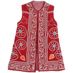 Embroidered Boots, Red Vest, Open Jacket, Long Vest, Bolero Jacket, Long Vests, Traditional Costume, Folk Costume, Geometric Designs