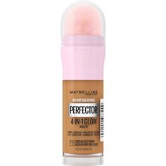 Meet Maybelline New York’s 1st 4-in-1 makeup for a perfected glow look. Instant Perfector Glow gives skin the benefit of four products in one. Get the look of primer, concealer, highlighter and BB cream—all in one easy step. It's an illuminating formula that primes, conceals, highlights, and evens skin tone with light full coverage. This do-it-all makeup has everything you need to perfect your look in an instant! Dr Belongings, Makeup Ulta, Affordable Beauty Products, Maybelline Instant Age Rewind, Maybelline Lash Sensational, Skin Undertones, Glow Makeup, Makeup Wishlist, Age Rewind