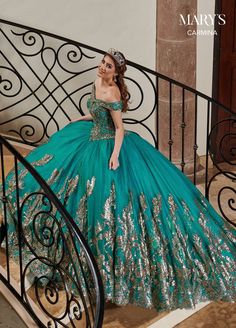 Long Off The Shoulder Dress, Makeup Verde, Girls Matching Dresses, Quinceñera Dresses, Mary's Bridal, Quinceanera Dresses Blue, Tulle Balls, Quince Dresses Pink, Pretty Quinceanera Dresses