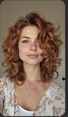 Shoulder Length Curly Red Hair, Grey Hair Transformation, Natural Curly Hair Cuts, Red Curly Hair, Long Face Hairstyles, Wavy Haircuts, Short Curly Haircuts, Haircuts For Curly Hair, Curly Hair Cuts