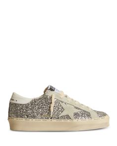 Golden Goose Women's Hi Star Glitter Low Top Sneakers Glitter Outfit, Golden Goose Deluxe Brand, Low Top Sneakers, Golden Goose, Silver Glitter, Lace Up Shoes, Womens Shoes Sneakers, Low Top, Top Sneakers