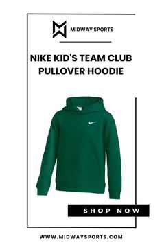 Discover the perfect blend of comfort and style with the Nike Kid's Team Club Pullover Hoodie. Designed for active kids, this hoodie offers soft, durable fabric and a classic fit, making it ideal for everyday wear. Whether on the playground or at practice, your child will stay warm and look cool in this versatile hoodie. Available in a variety of colors and sizes, the Nike Kid's Team Club Pullover Hoodie is a must-have for every young athlete's wardrobe. #NikeKids #KidsFashion #ActivewearForKids Nike Hooded Hoodie For Sports Season, Nike Fleece Hoodie For Fall, Sports Hoodie With Fleece Lining, Nike Fleece Sweatshirt With Adjustable Hood, Nike Fleece Hoodie For Sports, Nike Hoodie Sweatshirt For Winter, Nike Hooded Hoodie With Ribbed Cuffs, Nike Long Sleeve Hoodie With Double-lined Hood, Nike Crew Neck Hoodie For Winter