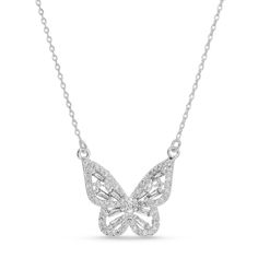 Get ready to flutter with this butterfly pendant, adorned with an assortment of uniquely shaped cubic zirconia! .8 Pendant 16" Necklace 18k Gold Plated Brass Base Cubic Zirconia Jewelry Png, Jewelry Butterfly, Necklace Butterfly, 16 Necklace, Butterfly Gifts, Butterfly Pendant Necklace, Butterfly Jewelry, Butterfly Necklace, Butterfly Pendant