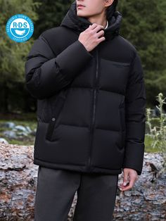 TANBOER Down Jacket Men Thickened Hooded Winter Coats Tanboer Unique Design: Experience Tanboer's distinctive design philosophy with the thickened hooded down jacket. The jacket seamlessly combines modern elements, ensuring a unique and stylish appearance that sets it apart from conventional winter jacket. Comfortable Material: Enjoy unparalleled comfort with the premium materials used in this down jacket. Crafted from 100% polyester fiber, the jacket not only provides exceptional warmth but als Hooded Down Techwear Outerwear, Black Duck Down Hooded Jacket With Detachable Hood, Duck Down Outerwear With Double-lined Hood For Outdoor, Duck Down Outerwear With Double-lined Hood For Outdoor Activities, Duck Down Puffer Jacket With Double-lined Hood For Outdoor, Outdoor Duck Down Puffer Jacket With Double-lined Hood, Black Duck Down Hooded Jacket For Outdoor, Black Duck Down Hooded Outdoor Jacket, Black Duck Down Outdoor Hooded Jacket