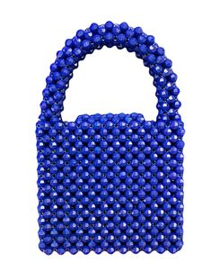 Handmade Royal Blue Beaded Bag Acrylic beads, magnetic closure. Height: 6 inches/15 cm Length side to side: 6.5 inches/17 cm Width: 3 inches/8 cm Blue Rectangular Bag With Pearl Handle, Blue Beaded Shoulder Bag As Fashion Accessory, Blue Handmade Evening Bag For Everyday Use, Blue Beaded Shoulder Bag Gift, Blue Beaded Shoulder Bag As Gift, Blue Beaded Shoulder Bag For Gift, Blue Beaded Rectangular Bag, Handmade Blue Rectangular Evening Bag, Blue Beaded Evening Bag