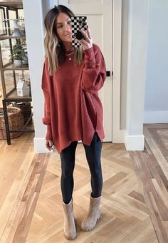 Amazon Sweater, Boots Code, Sweater Leggings, Fall Inspiration, Womens Crewneck, Casual Work Outfits, Outfit Inspo Fall