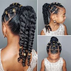 Baby Girl Hairstyles Curly, Daughter Hairstyles, Cute Toddler Hairstyles, Lil Girl Hairstyles, Kids Curly Hairstyles, Toddler Hairstyles Girl, Natural Hairstyles For Kids, Girls Natural Hairstyles