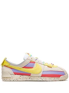 Nike x Union Cortez "Grain" low-top Sneakers - Farfetch Shoe Shuffle, Lemon Frosting, Male Shoes, Balenciaga Track, Nike T, Swoosh Logo, Balenciaga Triple S, Blue Sneakers, Derby Shoes