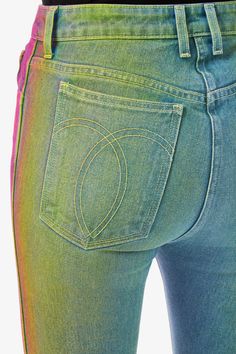 RAINBOW VINTAGE CROP – Jordache Trendy Multicolor Relaxed Fit Jeans, Summer Faded Flare Jeans, Summer Faded Flare Jeans With Five Pockets, Faded Flare Jeans For Summer, Spring Green Denim Flare Jeans, Green Denim Flare Jeans For Spring, Trendy Multicolor High Rise Jeans, Trendy Multicolor Straight Leg Jeans, Multicolor Straight Leg Relaxed Fit Jeans