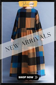 Printed Loose Long Sleeve Dress Black Dresses Plaid Patchwork Dress For Fall, Fall Plaid Patchwork Dress, Casual Long Sleeve Patchwork Midi Dress, Brown Long Sleeve Patchwork Dresses, Fall Patchwork Shift Dress, Loose Long Sleeve Dress, Long Sleeve Dress Black, Loose Long Sleeve, Black Long Sleeve Dress