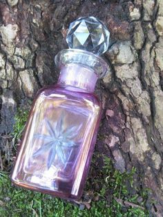 Fairy Potion, Dragon Fairy, Fallen Star, Kunst Inspo, Magic Bottles, Beautiful Perfume Bottle, Purple Vintage, Beautiful Perfume, Potion Bottle