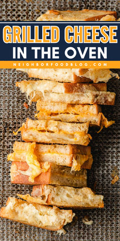 Make a quick grilled cheese lunch or dinner with this super easy Baked Grilled Cheese recipe! This grilled cheese is made on a sheet pan in the oven and can be scaled up or down to feed anywhere from 1-16 people! Oven Baked Grilled Cheese Sandwiches, Baked Grilled Cheese Sandwich, Sheet Pan Grilled Cheese, Grilled Cheese Oven, Grilled Cheese In The Oven, Grilled Cheese For A Crowd, Oven Grilled Cheese, Grilled Cheese In Oven, Unique Sandwich Recipes