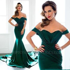 #vestido #dress #vestidodefesta #formatura #casamento #madrinha Formal Evening Dresses Plus Size, Green Mermaid Prom Dress, Prom Dress With Train, Mermaid Bridesmaid, Sell Dresses, Mermaid Evening Gown, Green Mermaid, Cheap Evening Dresses, Designer Evening Gowns