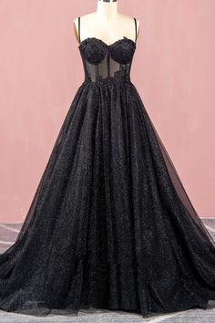 Ballkleider A Linie Herzausschnitt Spitze Aqppliques Tüll Prom Dresses A Line, Black Corset Dress, Feather Prom Dress, Princess Evening Dress, Tulle Prom Dresses, Matric Dance, Printed Prom Dresses, Sheer Corset, Dresses A Line