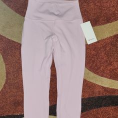 Lululemon Align Nwt Hr 25" Leggings Never Worn Or Tried On Pale Pink Color So Soft List Price $98 Light Pink Lululemon Leggings, Grey Lululemon Leggings, Full-length Pink Leggings For Gym, Lululemon Pink Moisture-wicking Activewear, Lululemon Align Joggers, Sporty Pink Full-length Leggings, Pink Lululemon, Pink Compressive Full-length Leggings, Pale Pink Color