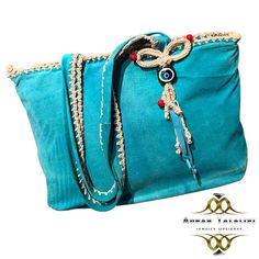 Hand-stitch natural leather detailed with the evil eye 🧿 Luxury Handmade Natural Shoulder Bag, Luxury Handmade Bags, Luxury Handmade Shoulder Bag For Shopping, Luxury Handmade Bags With Double Handle, Luxury Handmade Double Handle Bag, Luxury Handmade Blue Bags, Leather Handle Tote Shoulder Bag As Fashion Accessory, Luxury Handmade Shoulder Bag For Everyday, Hand-stitched Travel Bags