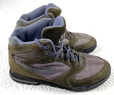 ad eBay - VINTAGE 90s NIKE CALDERA 930305 T3 HIKING BOOTS Men's Size 9 Brown Purple - Buy Now, click the link (eBay) Sporty High-top Sports Boots, Sporty High-top Boots For Sports, Casual High-top Sports Boots, Sporty Mid-top Boots For Sports, Vintage High-top Basketball Shoes With Boost Midsole, Nike Mid-top Outdoor Boots, Vintage Basketball Shoes With Boost Midsole And Round Toe, Casual Nike Hiking Boots, Nike Lace-up Sports Boots