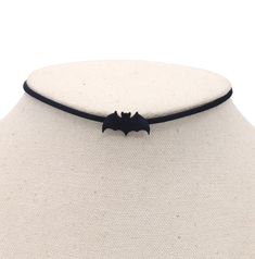 "Halloween Bat Collars Choker, Black Choker Unique, Choker Necklace, Handmade Jewelry Gift for Her The Bat is made with fabric. The metal part is stainless steel. This is a simple style choker. Handmade to Order. Material: Vegan suede Length: 11.8\" (30cm) + 2.8\" (7cm) extension chain with Lobster clasp closure Width: 0.3cm If you need a custom size, leave your measurements in a note with your order" Cheap Halloween Choker Gift, Cheap Halloween Choker, Goth Choker Necklaces, Halloween Tour, Unique Choker, Choker Necklace Handmade, Goth Choker, Choker Black, Halloween Bat