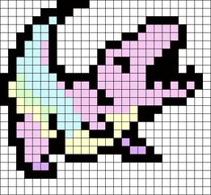 a cross stitch pattern with different colors