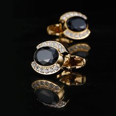 Occasion : Birthday, Anniversary, Wedding, Business, Party Recipient : Groomsman, Groom, Friends, Coworkers, Him Season : Winter, Fall, Summer, Spring Style : Modern, Classic Color : Gold Material : Zinc Alloy / Copper / Artificial Diamond Approx. Height : 3/4" (2 cm) Approx. Length : 3/4" (2 cm) Approx. Width : 3/5" (1.5 cm) Net Weight : 0.02 kg Emerald Cufflinks, Ruby Cufflinks, Sapphire Cufflinks, Classic Cufflinks, Diamond Cufflinks, Diamond Cufflink, Geometric Type, Accessories Gold, Gold Cufflinks