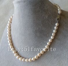 Jewelry: fresh water pear, genuine cultured pearl, real pearl Color: white Grade: A+, have beautiful natural blemish and rings on pearl's surface Size: about 7.0-7.5 mm Shape: near round, not so round Length: offer different length Handwork: knotted between every 2 pearl bead Metal: alloy, Shipping: I will send out your order in 1-2 business days. Usually will take about 7-25 business days. Good luck! Adjustable Pearl White Pearl Necklace For Anniversary, Adjustable Pearl White Necklace For Anniversary, Classic White Jewelry For Mother's Day, Classic Round Pearl Necklace For Mother's Day, Adjustable White Pearl Necklace For Anniversary, Elegant Adjustable Pearl Necklace For Mother's Day, White Adjustable Pearl Necklace For Anniversary, Adjustable Elegant Pearl Necklace For Mother's Day, Classic Pearl Necklace For Anniversary And Mother's Day