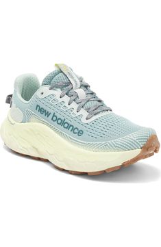 New Balance Fresh Foam X More Trail V3 Sneaker (Women) | Nordstrom Aesthetic Running Shoes, Best Running Shoes For Women, Running Shoes New Balance, Best Nursing Shoes, Cute Running Shoes, New Balance Running Shoes, Running Shoes Women, New Balance Fresh Foam, Balance Sneakers