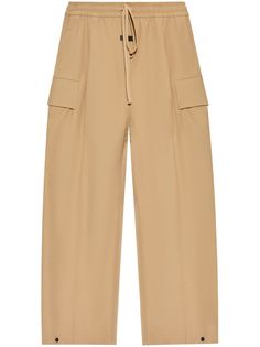 sand beige virgin wool pressed crease drawstring fastening waist elasticated waistband logo patch to the front two side slit pockets two side cargo pockets straight leg God Logo, Wide Leg Cargo Pants, Wool Trousers, Balenciaga Triple S, Fear Of God, Sand Beige, Mens Fall, Custom Watch, Short Suit