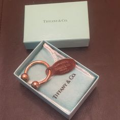 Tiffany & Co. Sterling Please Return To Key Ring With Original Box And Blue Pouch. Marked Tiffany & Co. 925 Sterling. 2001. 518435. Perfect Condition. Really Nice! Ring Color, Key Card Holder, Card Holders, Tiffany & Co., Key Ring, Phone Ring, Key Rings, Really Cool Stuff, Original Box