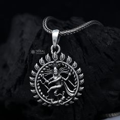 Metal-925sterling silver. Item type- Natraj  pendant Weight- 3.8grams. Length- 3.4cm, Width- 2.4cm Finish-Oxidized. chain width-1.5mm(if buy) Weight-12.500 to 18.500 grams(weight vari as per length) Chain type-screw chain. Sterling Silver Jewelry With Oxidized Finish As A Gift, Sterling Silver Jewelry With Oxidized Finish For Gift, Oxidized Sterling Silver Jewelry For Gift, Spiritual Hallmarked Pendant Jewelry, Spiritual Sterling Silver Necklaces For Rituals, Sterling Silver Pendant With Oxidized Finish, Sterling Silver Amulet Necklace With Oxidized Finish, Oxidized Oval Pendant Amulet Jewelry, Oxidized Oval Amulet Pendant Jewelry