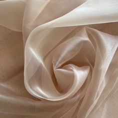 Sewing Gowns, Prom Fabric, Kain Organza, Organdy Fabric, Beige Wedding Dress, Champagne Fabric, Make Curtains, Reception Outfit, Wedding Dress Fabric