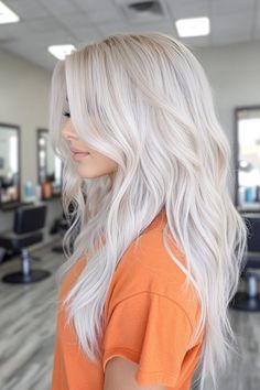 Turn heads with these 39 stunning platinum blonde hair colors for all hot blondes! 💎 From icy tones to warm hues, find your perfect platinum shade ❄️ #PlatinumBlonde #BlondeHairGoals #HairInspo Blonde Hair Goals, Blonde Hair Colors, Silver Ash, Platinum Blonde Hair Color, Icy Blonde Hair, Beauty Hair Color, Dye Hair, Icy Blonde