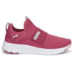 This exciting addition to our Softride platform brings femininity, style and unbelievable comfort. This is a pair of running shoes that will quickly become your favourite running companion. With an upper featuring a true slip-on construction and an outsole designed with light training movements in mind, they are as practical as they are stylish. $39.95 Womens Pink Sneakers, Femininity Style, On Running Shoes, Pink Running Shoes, On Running, Pink Sneakers, Shoes Running, Shoe Art, Shoe Store