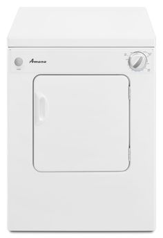 an electric dryer with the door open