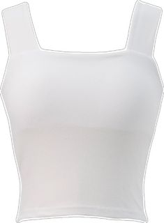 Fitted Basic White Crop Top, White Fitted Basic Crop Top, Fitted White Tank Top With Seamless Construction, White Seamless Stretch Tank Top, Fitted Basic Tank Top, Fitted Elastane Crop Top With Seamless Construction, White Seamless Snug Fit Tops, White Seamless Snug-fit Tops, Fitted Basic Seamless Tops