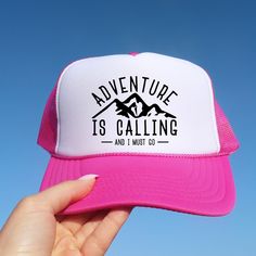 Looking for a cute hat to wear? Make sure to check out our foam trucker hats! These hats are one size fits most, with an adjustable back snap, they are the perfect addition to any casual outfit! Adjustable Pink Trucker Hat For Outdoor, Pink Adjustable Trucker Hat For Outdoor, Trendy Outdoor Snapback Hat With Letter Print, Casual Pink Baseball Cap For Outdoor, Trendy Letter Print Snapback Hat For Outdoor, Trendy Snapback Hat With Letter Print For Outdoor, Trendy Baseball Cap For Outdoor Activities, Adjustable Pink Hat For Outdoor Activities, Pink Summer Baseball Cap For Outdoor