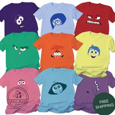 Group Halloween Shirt, Group Matching Tshirt, Family Friends Costumes, Movie Shirts, Group of Costume, Halloween Party, FREE Shipping, Bella+Canvas shirt 📢Please check all photos for details.   📢Choose T-Shirt size and color from the drop-down lists   📢Shipping time varies by location. Typical processing turn-around time is 1 to 3 business days.    - - - - - - - - - - - - - - - - - - - - - - - - - - -  How to order: 1) Before you place the order, please review all the information. 2) From the drop down menu, chose your size and color of the shirt. (if a color or size is not listed, it is out of stock)  3) If you need more items, add the item you like in the cart first then click the back button and follow the steps 1-4 again.   - - - - - - - - - - - - - - - - - - - - - - - - - - -    Ga Friends Costumes, Friend Costumes, Group Matching, Movie Shirts, Fete Halloween, Costume Halloween, Halloween Shirt, Jersey Shorts, Family Friends