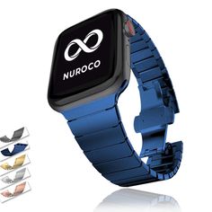 Blue color minimalist High-Quality Steel Link Bracelet Band for Apple Watch Series iWatch 38mm 40mm 41mm 42mm 44mm 45mm Men's Strap Replacement Wristband Watchbands The New Apple Watch Series is compatible with all existing bands.Size 38/40mm will fit the new 41mm Apple watch, For the 45mm choose sizes 42/44mm. This cool watch band is available in all Apple watch face sizes 38mm, 40mm, 41mm, 42mm, 44mm, 45mm. The actual band fits wrist sizes up to 6.2" 9.3" with removable links so you can adjust Apple Watch Wristbands, Color Minimalist, Best Apple Watch, Apple Watch Series 7, Red Cases, New Apple Watch, Apple Watch Faces, Nike Sports, Mens Band