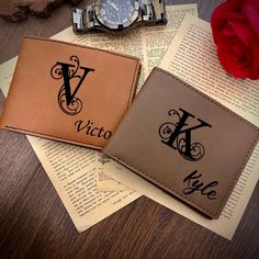 Monogram Custom Soft Leather Wallet ✅ FAST SHIPPING! (Very Next Business Day) 💰 GST/HST already included (Canada Customers) ♡ WHY YOU WILL LOVE IT ♡ * Unique gift for Minimalist Men * Permanent design engraving (no ink) * Elegant soft leather wallet Extra Side Engraved: https://www.etsy.com/ca/listing/1486089168/add-on-extra-side-engraved T E X T * More characters = smaller text  (🚫bad for engraving) * Less characters = bigger text  (🤙 recommended) * I'll try my best to fit what you've requested. * If I can't (no 'engravable area'), I'll let you know and we can update it.  E N G R A V I N G * I'll engraved based on your text/font, so please check your spelling carefully * There is no color option for engraving; our machine only removes the paint from the surface of the product, leaving Custom Leather Wallet, Leather Anniversary Gift, Minimalist Men, Leather Anniversary, Custom Wallet, Lasting Love, Personalized Wallet, Timeless Gifts, Personalized Accessories