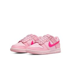 Pink Dunks, Grade School, Shades Of Pink, Nike Dunk Low, Stylish Sneakers, Dunk Low, 5th Grade, Nike Dunk, Aesthetically Pleasing