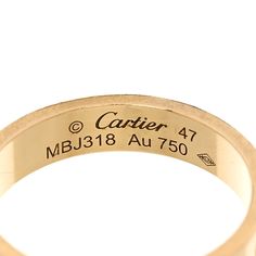 This is an authentic CARTIER 18K Yellow Gold 3.5mm LOVE Wedding Band Ring size 47 or 4. The ring is crafted of 18 karat yellow gold and features the signature LOVE screw symbol motifs engraved throughout the band. Cartier Jewelry, Cartier Love, Wedding Band Ring, Love Wedding, Cartier Ring, Yellow Gold Rings, Wedding Ring Bands, Band Ring, Coupon Codes