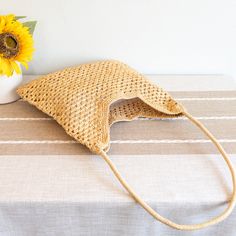 Elena Handbags Raffia Summer Beach Shoulder Bag Straw Bags, Raffia Bag, Large Shoulder Bags, Denim Bag, Knitted Bags, Canvas Bag, Beach Bag, Crochet Bag, Summer Beach