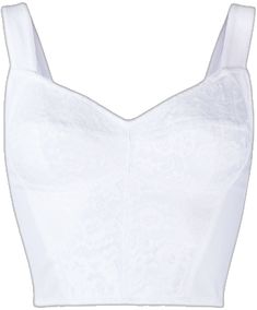 Elegant White Lace Bodice, Elegant Tops With Built-in Bra, Elegant Cropped Top With Boned Bodice, Elegant Cropped Corset With Boned Bodice, Elegant Tops With Corset Back And Underbust, Elegant Bodice With Built-in Bra For Summer, Elegant Cropped Corset With Fitted Bodice, White Lace Top With Sweetheart Neckline, Elegant Tops With Boned Bodice And Underbust Shape