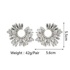 GurlFly Give Me Sunshine Shiny Rhinestone Sunshine Style Stud Earrings. 👑 Standout to a glittering luxurious line of exquisite to any look. 💄 Mix of elegant and edgy accents GurlFly trios of brilliant crystals draw the eye of these polished and classic drop tassel earrings. 🏰 Elevate your baubles to striking, event worthy pieces that are conversational ready. 🛍️ Elegant eye-catching, these GurlFly drop circular shaped earrings feature a radiant of dimensional styles that collides into one -- Party Crystal Earrings With Rhinestones In Diamond White, Diamond White Rhinestone Crystal Earrings For Party, Diamond White Crystal Earrings With Rhinestones For Party, Trendy Silver Crystal Earrings, Trendy Silver Crystal Earrings With Rhinestones, New Journey, Tassel Earrings, The Eye, World Of Fashion