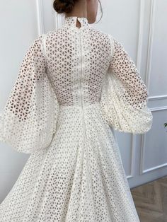 Gown - Teuta Matoshi Duriqi Sangjit Dress, Lace Wedding Dress Beach, Elegant Lace Wedding Dress, Wedding Dress Beach Wedding, Lavender Gown, Wedding Dress Beach, Bohemian Lace Dress, Modest Wedding Gowns, Sleeve Lace Dress