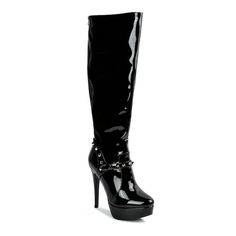 Take your style to new heights with these London Rag patent Stiletto women's knee-high boots.Click this FOOTWEAR GUIDE to find the perfect fit and more! Take your style to new heights with these London Rag patent Stiletto women's knee-high boots. Click this FOOTWEAR GUIDE to find the perfect fit and more! SHOE FEATURES High-shine faux patent leather Sleek stiletto heelSHOE CONSTRUCTION Synthetic upper Polyurethane lining TPR outsoleSHOE DETAILS Almond toe Zipper closure Padded footbed 5.31-in. h Sleek Wide Calf Knee-high Boots For Party, Fitted Thigh High Patent Leather Boots, Trendy Patent Leather Knee-high Boots, Knee-high Patent Leather Heeled Boots For Night Out, Sleek Patent Leather High Heel Knee-high Boots, Sleek Patent Leather Knee-high Boots With High Heel, Trendy Patent Leather Knee-high Boots For Fall, Party Fitted Patent Leather Knee-high Boots, Fitted Patent Leather Knee-high Boots For Night Out