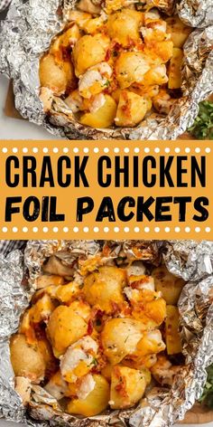 Camping Recipes Dinner, Chicken Foil Packets