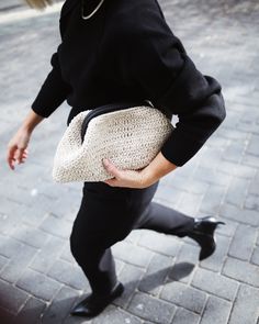 Hand Crochet Pouch Bag, Leather Trimmed Crochet Clutch, Knitted Bag, Crochet Bag, Handmade Bag, Cloud Bag, Evening Clutch, Gift For Her Everyday Natural Crochet Bag With Removable Pouch, Handmade Beige Bags For On-the-go, Handmade Natural Shoulder Bag For Casual Use, Natural Handmade Shoulder Bag For On-the-go, Handmade Natural Shoulder Bag For On-the-go, Hand Knitted Pouch Bag As A Gift, Casual Everyday Clutch With Zipper Pouch, Casual Everyday Natural Clutch, Casual Natural Clutch For Everyday