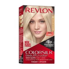 New, no mess, non-drip formula for easy to use at-home color application. The same great ColorSilk Hair Color loved by women now even better with new trend shades and a new formula! * Specially blended, permanent hair-coloring formula * Contains 3D Color Gel Technology™, for multi-tonal results from root to tip * Ammonia-free formula with no harsh odor * Easy to use and no mess with precision applicator tip * Ultra-hydrating cream conditioner highly nourishes hair after color application for optimal care and shine * Enriched with Keratin and Silk Amino Acid * Achieve 100% gray coverage in the comfort of your own home *We aim to show you accurate product information. Manufacturers, suppliers and others provide what you see here. Product packaging and material may contain more and/or differe Ammonia Free Hair Color, Revlon Colorsilk, Hair Color Brands, 3d Color, Hair Color Formulas, Dyed Blonde Hair, Dimensional Color, Light Ash Blonde, Medium Blonde